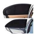 Honda City 2009 to 2019 Sun Shades Car Windows Curtains 4 pieces With Honda City Logo, Foldable, Jet Black. 