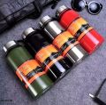 1500-ML/1100ML/800ML SUS-304 Stainless Steel Insulated Thermos Bottle Thermo Vacuum Flask Large Capacity Outdoor Water Bottle +Free Bottle Pouch. 
