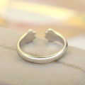 Women Ring Animal Foot Print Adjustable Electroplated Ring. 