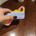 Fidget Toy Case Pop Bubble Silicone Rubber Phone Cover For VIVO Y81 Y83 Pop it Cases. 