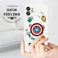Hontinga for iPhone 7 / 8 / SE 2020 / SE 2022 Case Side Design Phone Cover Cartoon Anime Icon Case Square Edge Pattern Liquid Silicone Trend Cover. 