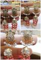 Indian earrings gold palated 1carat 100 %pure andian. 
