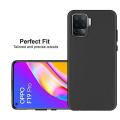 Oppo F19 Pro MATTE BLACK SOFT SILICON FLEXIBLE TPU CASE SLIM  BACK COVER. 