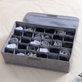 Socks Drawer Organizer Divider, 24 Cells Box Foldable Socks Organizer Closet Organizer Organizer Underwear Storage Boxes to Hold Socks. 