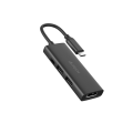A4tech DST-40C USB Hub Docking Station - 4 Ports - HDMI 4K @ 30 Hz - USB C Power Delivery - 480 Mbps USB 2.0 - 5120 Mbps USB 3.0. 