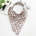 Silk Bandana Top Tube Scarf Bandana for Women Elegant Vintage Headband Neck Hair Tie Head Scarf. 