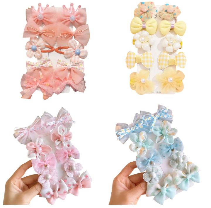 Girls Bow Hairpin with Mesh Bow & Flower, Floral  Hair Clips Versatile for Daily & Casual Wear All-Seasos Hair Accessories for Stylish Looks