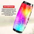 Rechargeable Bluetooth Speaker Colorful Flame RGB Lights - Wireless Mini Speaker Bluetooth Woofer - Portable Speaker With Big Sound - High Bass Woofer For Home , Mobile , PC, Computer & Laptop - Support SD Card , USB , FM Radio. 