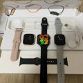 Series 11 Style Smart Watch with 2 Straps & Wireless Charging | Black & Silver Straps | Touch Display. 