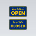 Customized open close door sign. 