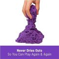 Kinetic Sand (500gm) The Original Moldable Sensory ( PURPLE ) Play Sand For Kids With Free Molds Set. 