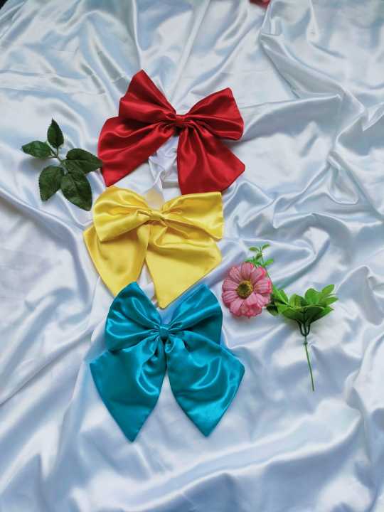1%20Piece%20Big%20Hair%20Bow%20Ties%20Hair%20Clips%20Satin%20Two%20Layer%20Butterfly%20Bow%20For%20Girls%20&%20Women%20Bowknot%20French%20Style%20Hair%20Accessories%20-%20Girls%20Castle%20-%20Image%206