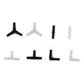Aquarium Tubing Connectors（10Pcs）Air Pump Line Joints Plastic Aquarium Air Pump Line Tubing Joints T/Straight/Elbow/Y Connectors. 