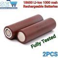 2/5 PCS 18650 LI-ion Battery 3.7V Rechargeable batteries 1000 mah Tested Capacity Cells. 