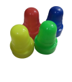 ONE JAR OF LUDO GOTIES WITH TWO DICE. 