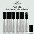 5ml Perfume Mist Spray Bottles Refillable Mini Empty Travel Clear Refillable Atomizer Glass Bottles 6pcs (5ml). 