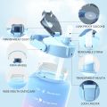 3pcs | 2pcs Motivational Water Bottle With Straw | 2L Gradient Color Drinking Water Bottle. 