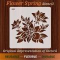 Floral Stencil – Rose, Sunflower, Leaves for Wall & Fabric Painting ID#100. 