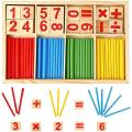 Digital Stick Montessori Teaching Aid Children Learning Math Wooden Educational Toys Mathematics Knowledge Math Toy. 