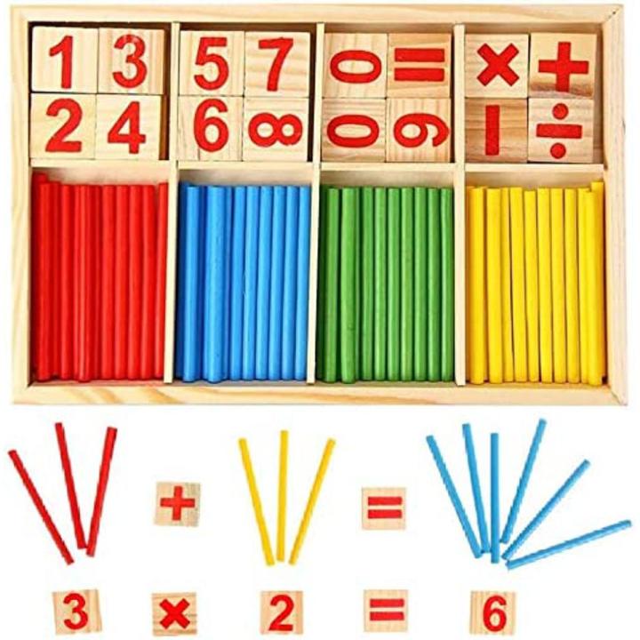 Digital Stick Montessori Teaching Aid Children Learning Math Wooden Educational Toys Mathematics Knowledge Math Toy