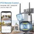 4MP, cctv camera wifi v 380 Pro wireless outdoor IP security surveillance camera, AI moving tracking alarm, infrared night vision, Dual Lens Surveillance Camera, Night Vision, 1080p, Full HD, Auto Outdoor, H.265, V380 Pro. 