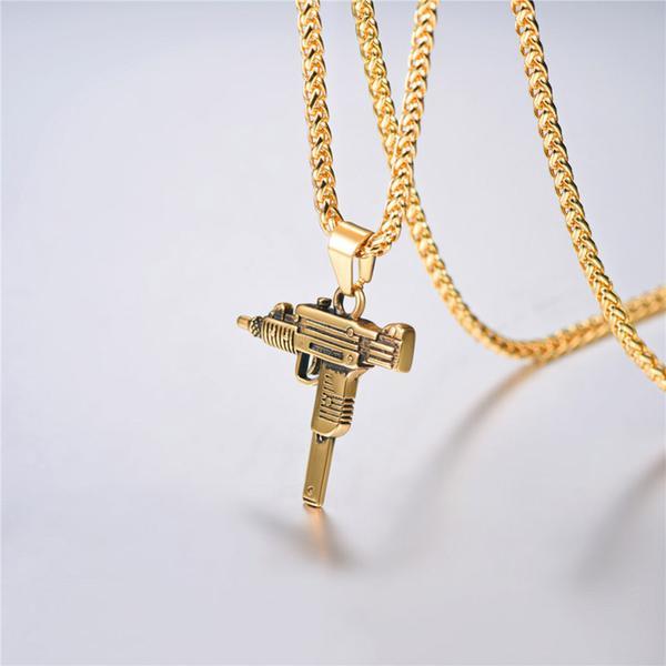 Uzi Style Locket For Boys And Men / Cool Uzi Locket For Boys And Men ...
