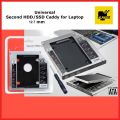 2nd hard caddy Hdd Caddy 12.7MM Sata 3.0 HDD and Ssd Case Hard Disk Drive Caddy Case 2.5-inch Enclosure High Speed. 
