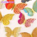 Amamia 3D Stickers Clear Texture Realistic 3D Pattern Butterfly Wall Stickers. 