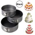 3 Piece Round Shape Nonstick Cake Baking Spring form Pan Mold Tray - 6,7,8 inch. 
