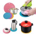 Extra Thick Silicone Pot Holders Trivet Mats Multi-Purpose Hot Pads Heat Resistant To 450F, Non-Slip, Insulation, Durable, Flexible, Dishwasher Safe. 