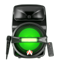Audionic Classic Masti 85 | 8 Inch Portable Bluetooth Speaker with Karaoke Mic | RGB Party Lights | FM Radio | USB TF AUX Support | 15W Woofer Speaker. 