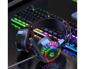RGB Gaming Headphones G605/ G606 2.0 USB Wired Gaming Headphones With RGB Lights Stereo Voice Noice Cancellation Over Ear Headphones With Mic Soft Memory Earmuffs Easily Compatibility With Nintendo Switch , Xbox One, PS4,PC, Mobile & Laptop. 