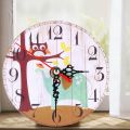 Vintage Wooden desk Clock Shabby Chic Rustic Kitchen Home. 