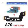For Samsung Galaxy A70 A705 SM-A705F USB Micro Charger Charging Port Dock Connector Microphone Main Board Flex Cable. 