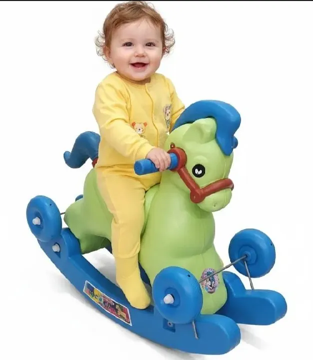 Baby Riding Roster Baby rockin & riding horse / kids horse / Baby horse 2in1 / Horse ...