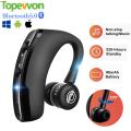 Topewon V9 Wireless Business Headphones Bluetooth Music Earphones Ear-hook Gaming Headsets Waterproof TWS Sports Earbuds. 