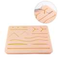 Silicone Suture Pad 3 Layer Skin Suture Practice Pad with Wound Simulated Skin Suture Module Reusable. 