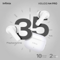 INFINIX XBUDS N4 PRO ANC EARBUDS XE32 | 100% Original Product | With Official One Year Brand Warranty. 