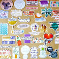 Motivational and Inspirational Positive Words Stickers 50 Pcs Pack - Waterproof Vinyl Decals for Scrapbooks Journals Laptops Water Bottles Mugs  Luggage Refrigerator. 