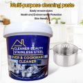 Oven Cookware Cleaner Stainless Steel Cleaning Paste Multi Purpose Cleaning Paste Steel Cleaner Home Kitchen Rust Stains Cleaning Polish Gel for Removing Rust. 