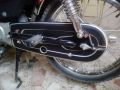 CHAIN COVER  sticker kit for 70cc bike all types.....matt black bolor....all colors avlbl on demand. 