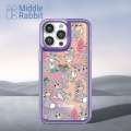 Middle Rabbit For Infinix 8 Smart 7 40i Hot 40 Pro Phone Case[Hello Kitty]Transparent Blade Back Shockproof Corners Slim Cover. 