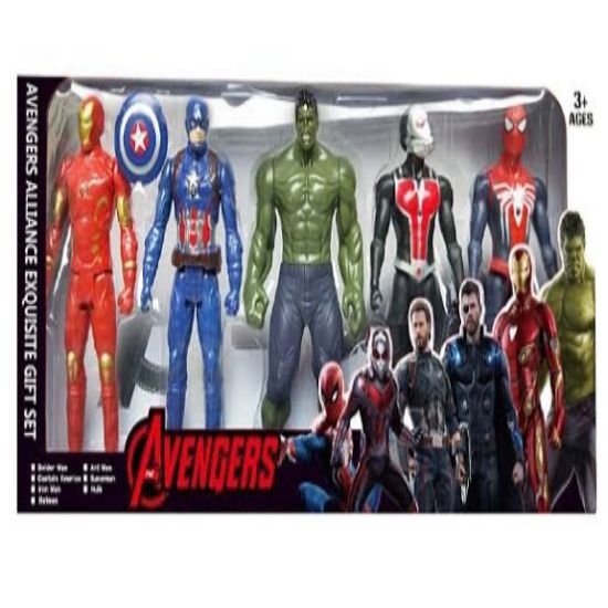 Avengers%20Big%20Action%20Figures%20Super%20Heroes%20Spiderman%20Hulk%20Iron%20Man%20Hulk%20Captain%20America-%207%20Figures%20-%20Image%202