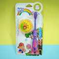 Kids Toothbrush Pack with Toy Cute Tooth Brush for Kids Ultra Soft Kids Toothbrush cartoon toothbrush for kid  Kids & Child Toothbrush With Toy Premium Quality Soft Brush Note random colour can be dilever. 