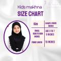 Muslim Kids Girls Hijab Islamic Headscarf Scarf One Piece Children Full Cover Makna Wrap Cover 2-7 Y  Camila's Children's Pashmina/jersey Instant Pashmina Scarf. 