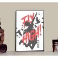 Anime Haiku Photo Frame for Manga Boys and Girls Digital Printed. 