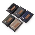 Mens Trifold Short Wallet With ID Window Simple Velcro Card Holder Bag Children's Canvas Small Pocket Coin Purse. 