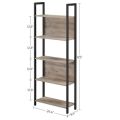 ATTRACTIVE LADDER BOOK SHELF | METAL WOOD WALL STANDING TALL SHELF. Customization available. 