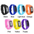 convenient Fitness Tracker Wrist Watch Pedometer Sports Step Count LCD Display Smart Bracelet Waterproof Silicone Exercise Pedometer Adult Kid Sport Supplies. 