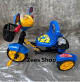 Minions Single Seat Tricycle with Front basket back Box and Lights Music. 